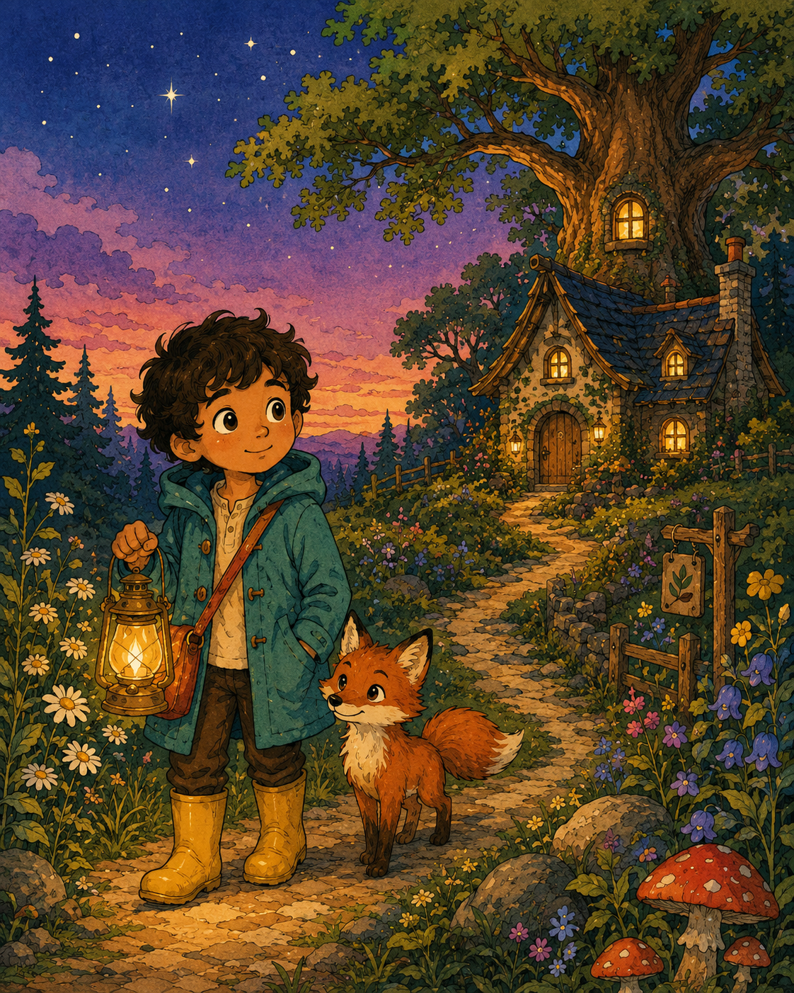PageCub illustration style: Classic Children's Book