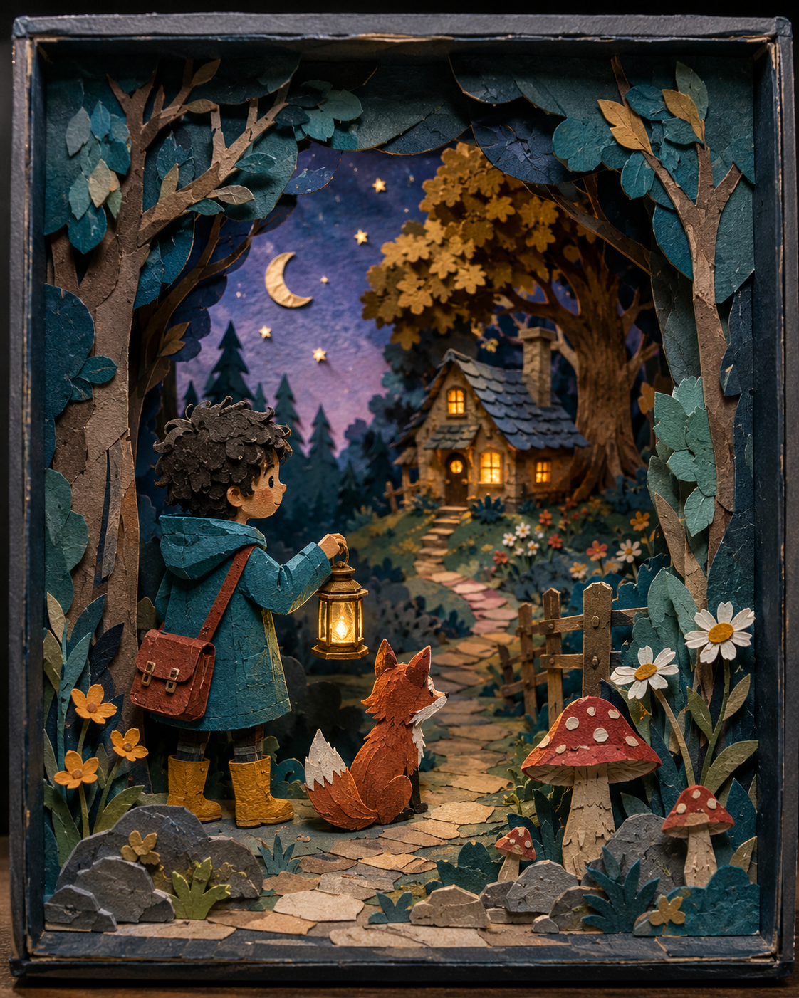 PageCub illustration style: Handbuilt diorama