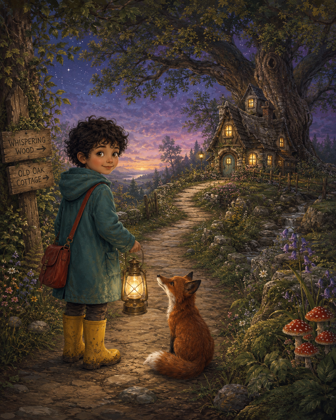 PageCub illustration style: Gentle Woodland