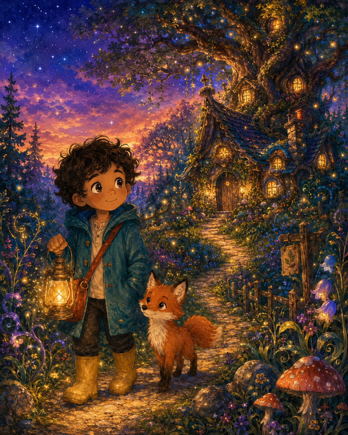 PageCub illustration style: Whimsical Fantasy