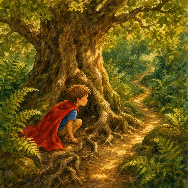 Illustration from chapter: The Path Behind the Oak Tree